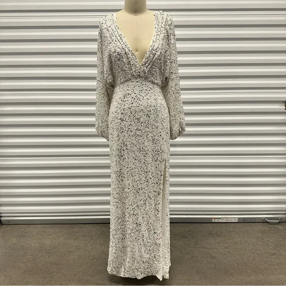 retrofete sequin dress long-sleeve Camille Sequin Dress Retrofete